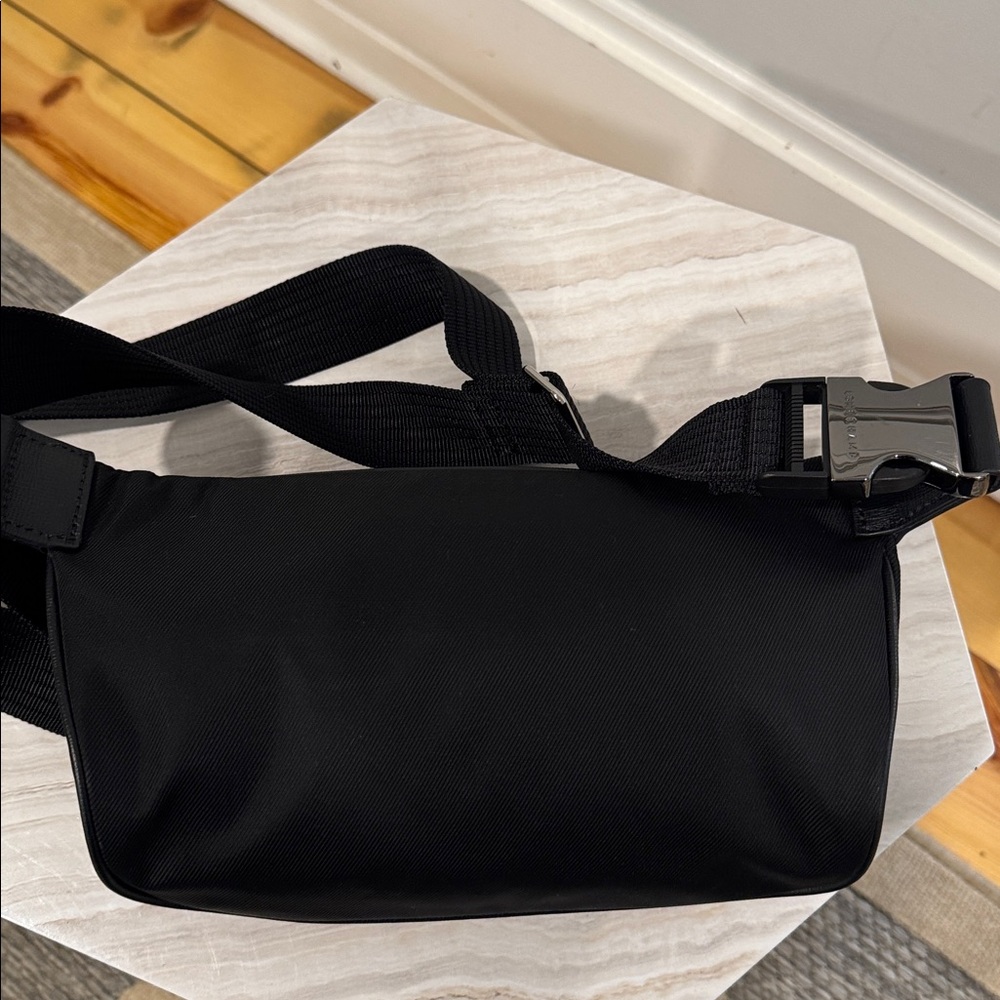 **SOLD** Longchamp Bag Black Nylon Belt Bag Fanny Pack Rare - Picture 8 of 17